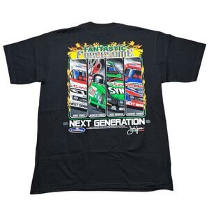 Vintage NHRA JOHN FORCE RACING "FANTANISTIC FOURSOME T SHIRT SZ MEDIUM Y2K NEW